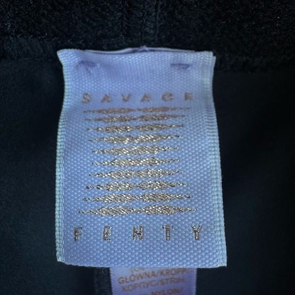 SAVAGE X FENTY Forever Savage Jersey Legging Black High Waist Full Length Pant S - Picture 5 of 8